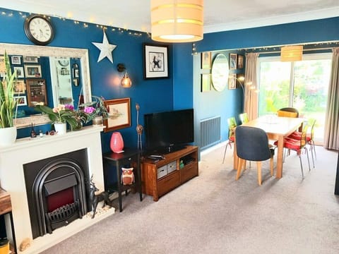 Dining table with 6 chairs. New Smart TV Apr 24.   2 sofas. 