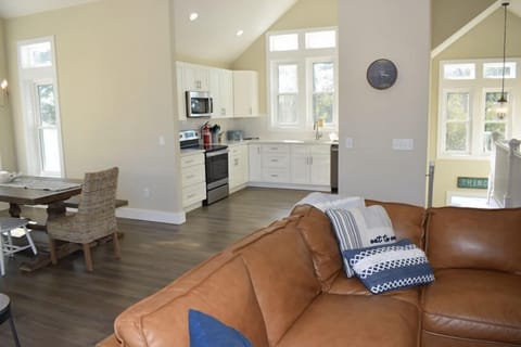 Open Living, Dining, and Kitchen