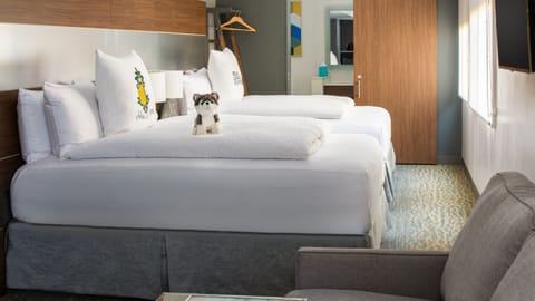 Stretch out and sleep soundly in crisp, cloud-soft beds.