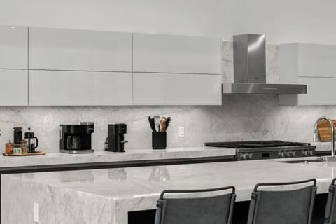 Sleek, modern kitchen.