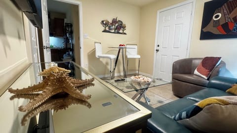 View of the living room and the dinning room corner
