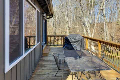 Deck | Gas Grill | Outdoor Dining Area | Creek Views