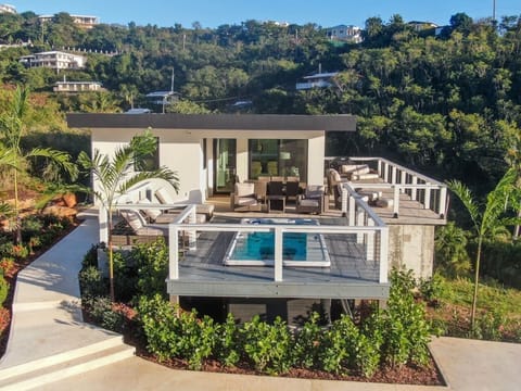 Stunning villa nestled in tropical greenery, offering privacy and tranquility.