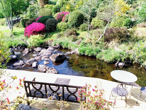 Decking and view to other side of the river