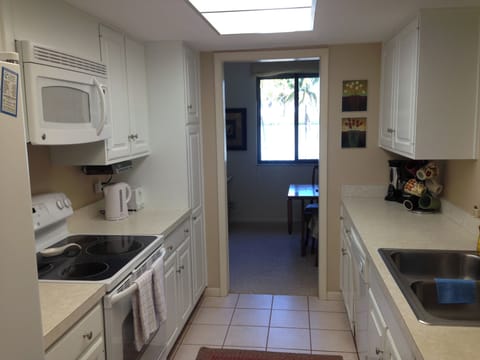 Updated kitchen with all appliances, dishes, cutlery, pots, pans, etc.