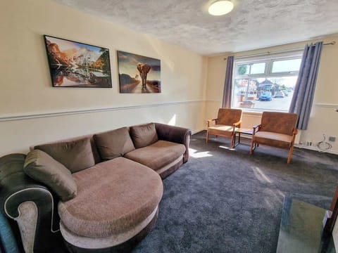 Sink into the sofas and unwind in your stylish open plan living space after a day exploring Manchester