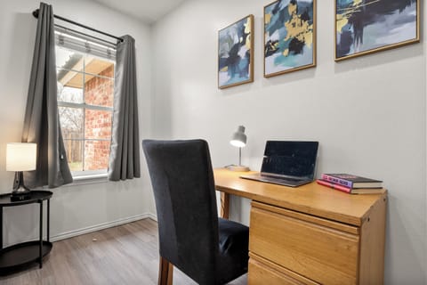 Dedicated work area in the master bedroom