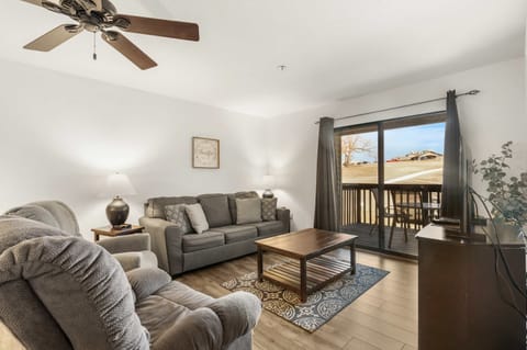 Get cozy in the living room & enjoy a movie night after exploring the area