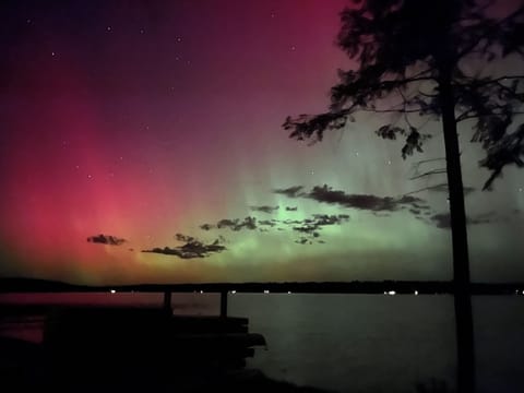 Northern lights taken on the front deck of North Cub.
