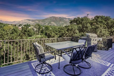 Gorgeous mountain views from the patio.