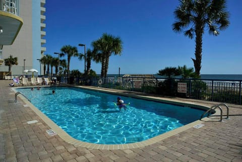 Take a cool dip in the sparkling oceanfront pool.