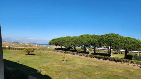 Studio with stunning views of the gardens, and in the distance, the sea