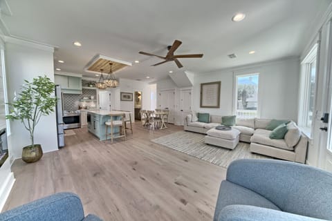 An open-concept haven where cooking, dining, and relaxing come together beautifully.