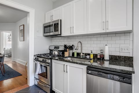 Spacious kitchen perfect for group meals and cozy dinners.