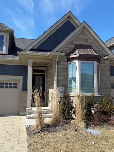 It is a bungalow townhome with concrete walls in between neighbours.