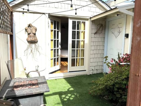 Bask in your own private outdoor patio
perfect for cool evenings by the fire