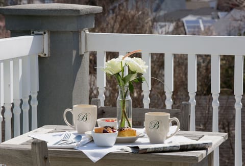 Enjoy a peaceful morning on the balcony with a fresh cup of coffee and a light breakfast.