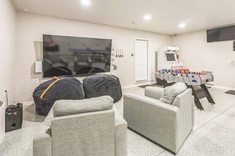 Play video games and watch movies on the 100" tv