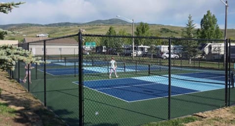 Pickleball courts are right across the street!