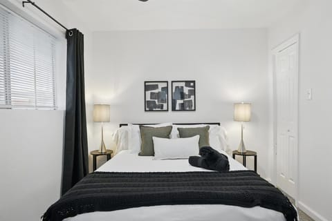 “Peaceful Queen Bedroom Retreat”
Rest easy in this calming queen bedroom, featuring soft lighting, blackout curtains, and a sleek modern design — perfect for a good night’s sleep.