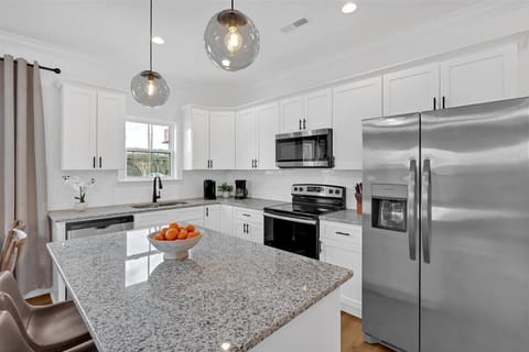 Enjoy cooking dinner with brand new stainless appliances