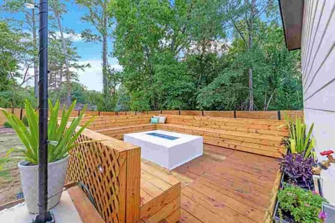 Gather around the large fire pit for cozy nights under the stars.