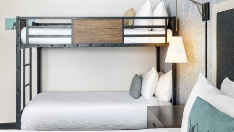 Stretch out with extra bunks for friends, kids, or family.