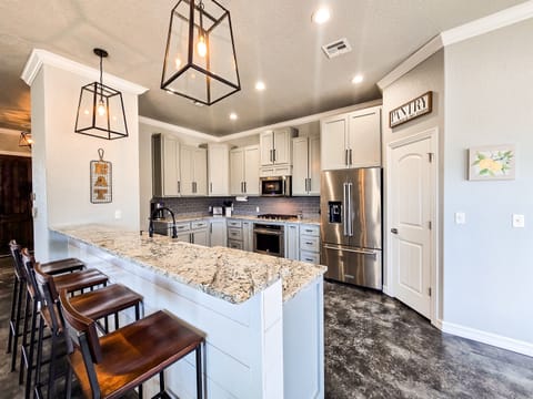 Well stocked kitchen for easy meals