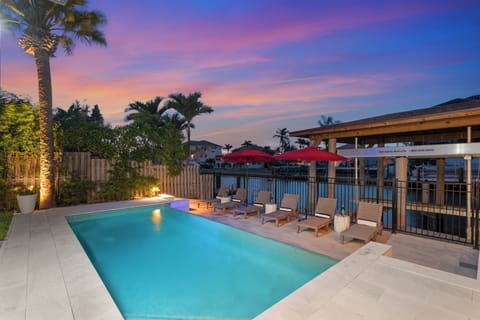 Evening swims under pastel skies — vacation mode activated