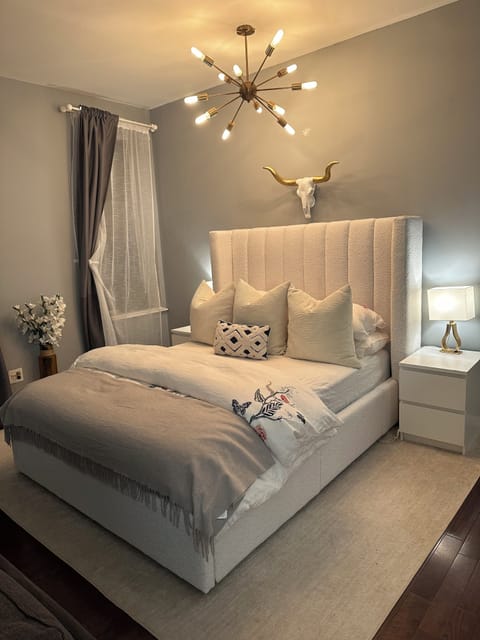 The New Bed installed from William Sonoma