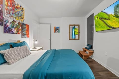 The private bedroom also has a Smart TV for streaming your shows