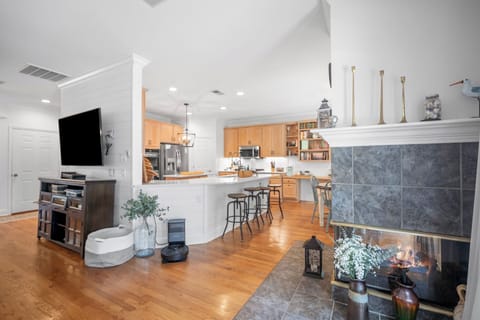 Living Room into Kitchen