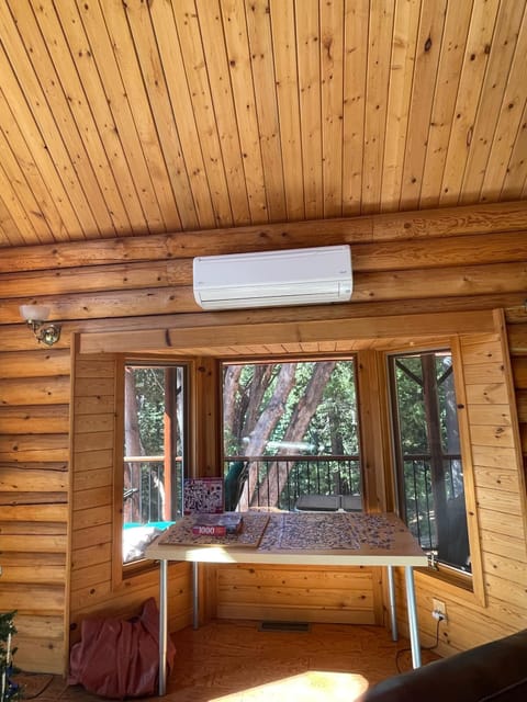 West bay window and new air conditioner