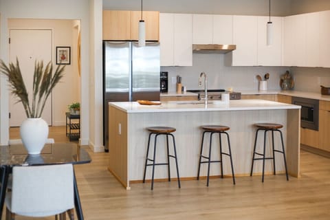 Fully equipped kitchen with Keurig and everything you need to make a home cooked meal