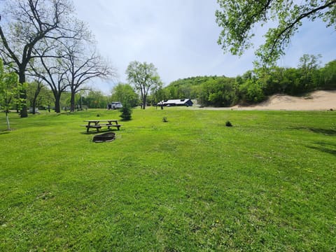 View from the river side. 