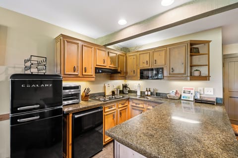 The Meadows Retreat - Kitchen with 4-burner stove top