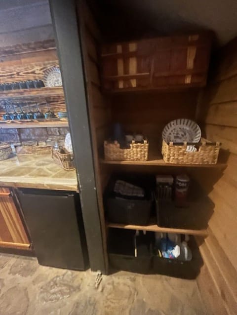 Kitchen with storage space