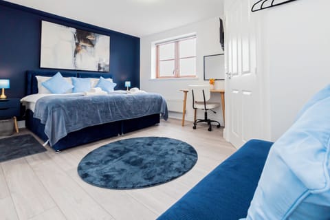 Bedroom One 
One Super-king Bed or two single beds (Notice needed to custom ) with En suite