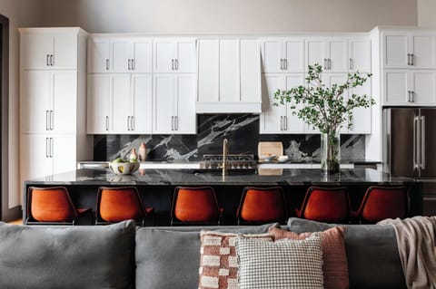 First floor open concept kitchen Living area