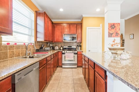 A galley kitchen designed for functionality and beauty.