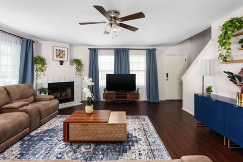 A bright and open living room that feels just like home