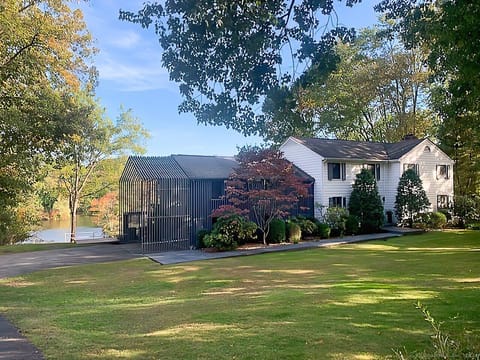 Home exterior. Note that rental is for two rooms in this house