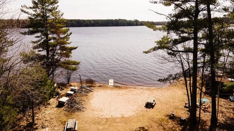 300' of lake frontage, shared sandy beach, dock slip for your boat, swimming and recreation area