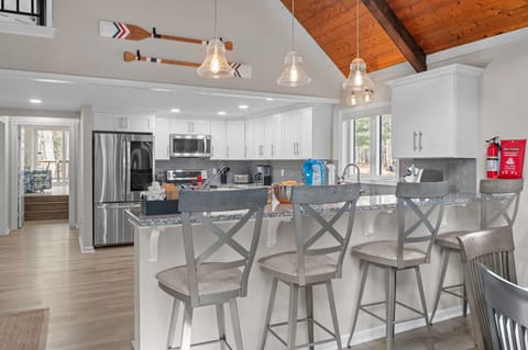 Kitchen Island Hangout
Barstool seating at the island makes this the perfect spot to snack, sip, and stay connected with the group.