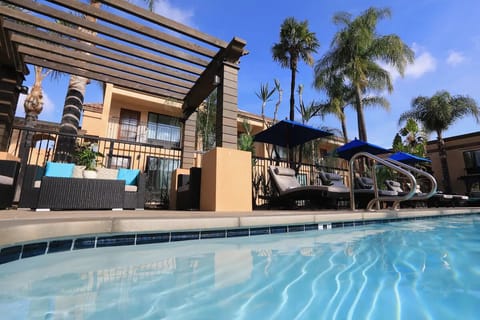 Dip in and lounge close to the water’s edge.