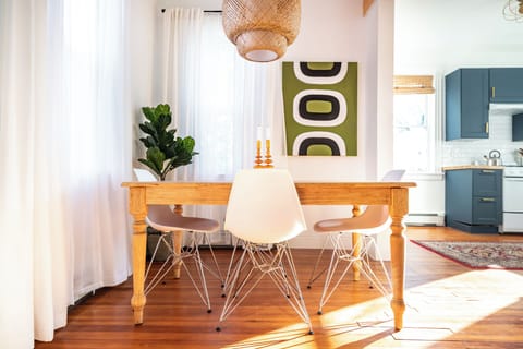 Open dining room