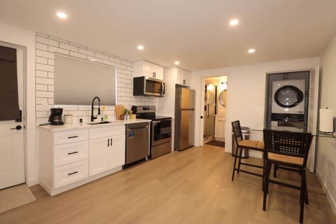 Full kitchen with all brand new appliances. In-unit washer/dryer.