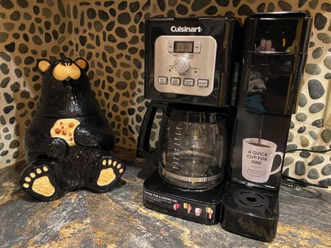 Wake up to your favorite coffee or make some cookies for the cookie bear.