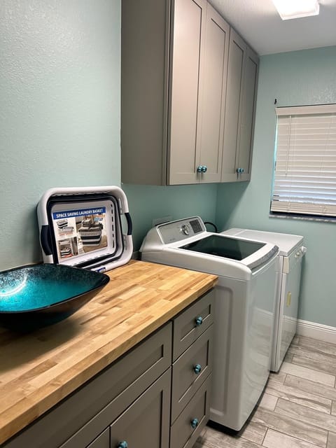 Full Laundry Room: Washer and Dryer