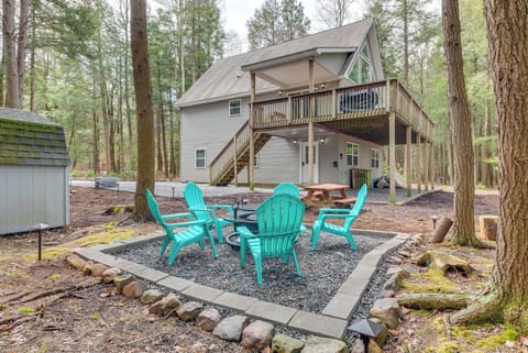 Pocono Lake Vacation Rental | 4BR | 3BA | 2,200 Sq Ft | Stairs Required